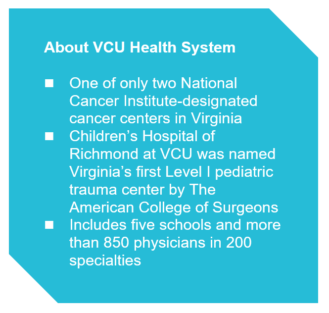 Detailed information about VCU Health System - ScottMadden Healthcare Shared Services Successful Case History.