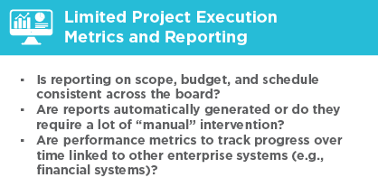 Limited Project Execution Metrics and Reporting