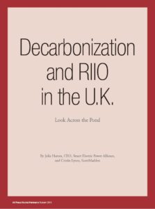 Decarbonization and RIIO in the U.K.