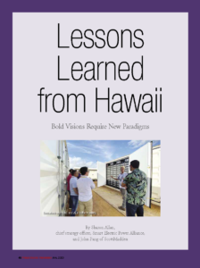 Lessons Learned from Hawaii